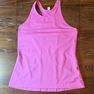 Purple Spandex Stretchy Under Armour Racerback tank top large super soft workout